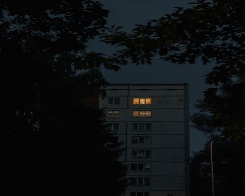 quiet evening in a city apartment
